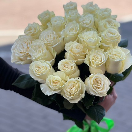 Букет из белых роз - купить с доставкой в по Пересету